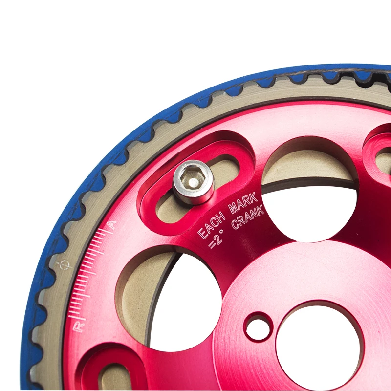  VR RACING - HNBR Racing Timing Belt BLUE + Aluminum Cam Gear Red FOR 2JZ-GE and 2JZ-GTE Supra GS300