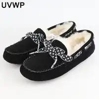 New Style Snow Shoes Women Short Boots Genuine Leather Natural Wool Warm Fashion Ankle Boots Winter Boots Free Shipping