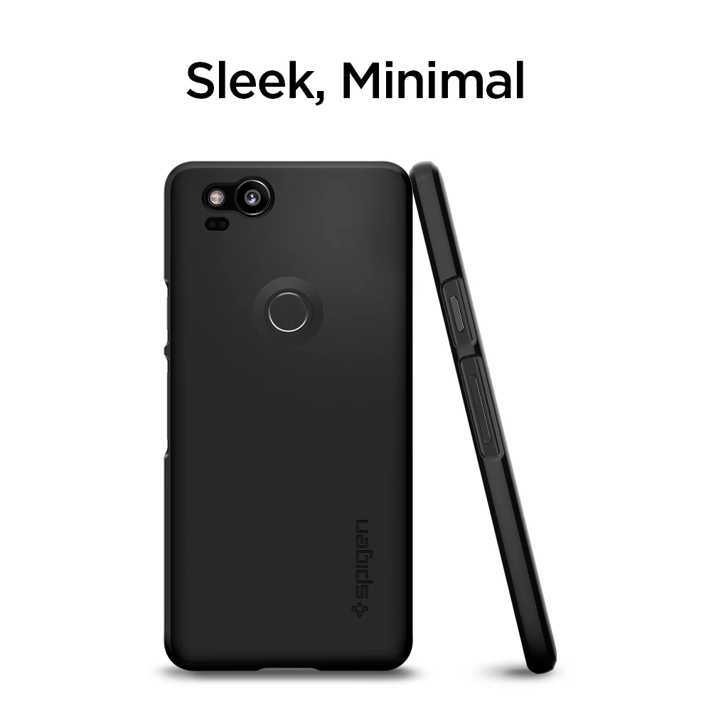 Чехол SPIGEN Google Pixel 2 тонкий жесткий чехол черный F16CS22277