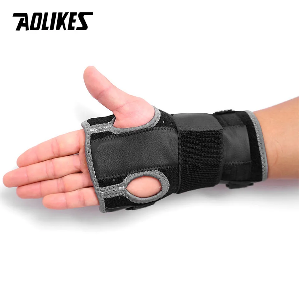 AOLIKES 1 шт. Бандаж на запястье поддержка Спортивный Браслет безопасная стальная