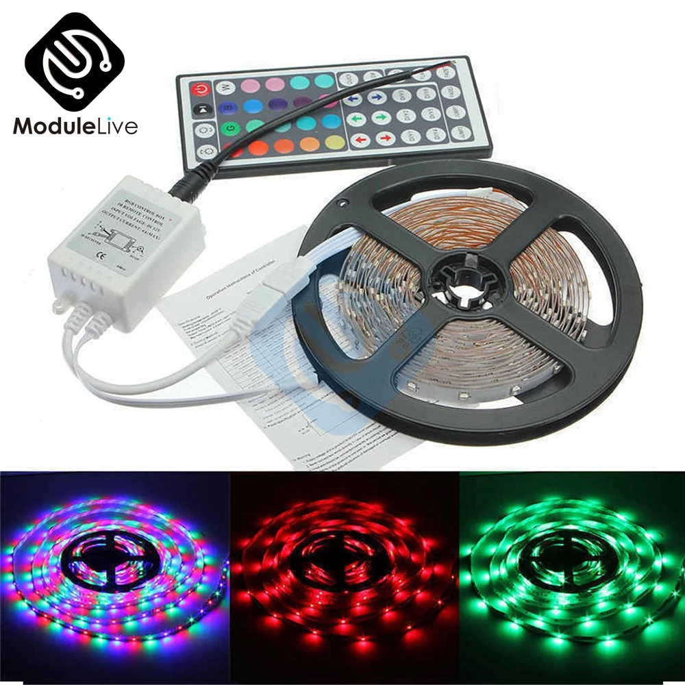 5 м RGB Светодиодная лента s SMD светильник гирлянсветильник 3528 Водонепроницаемая