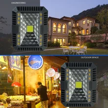 Outdoor Solar Hanging Lights Solar Spotlight for Camping Courtyard Night Market HYD88