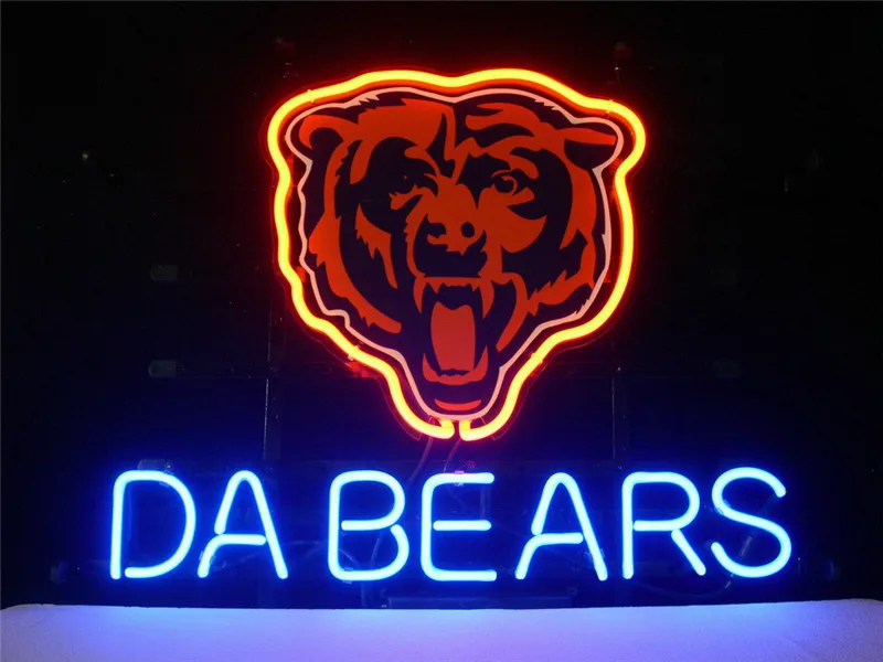neon sign for led chicago bears da bears football lighting 2 light bulbs coupon