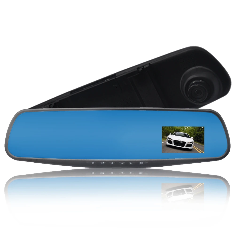 Original 2 8 Inch Mirror Car DVR Blackbox Mini Portable Blue Screen Dash Cam Car font