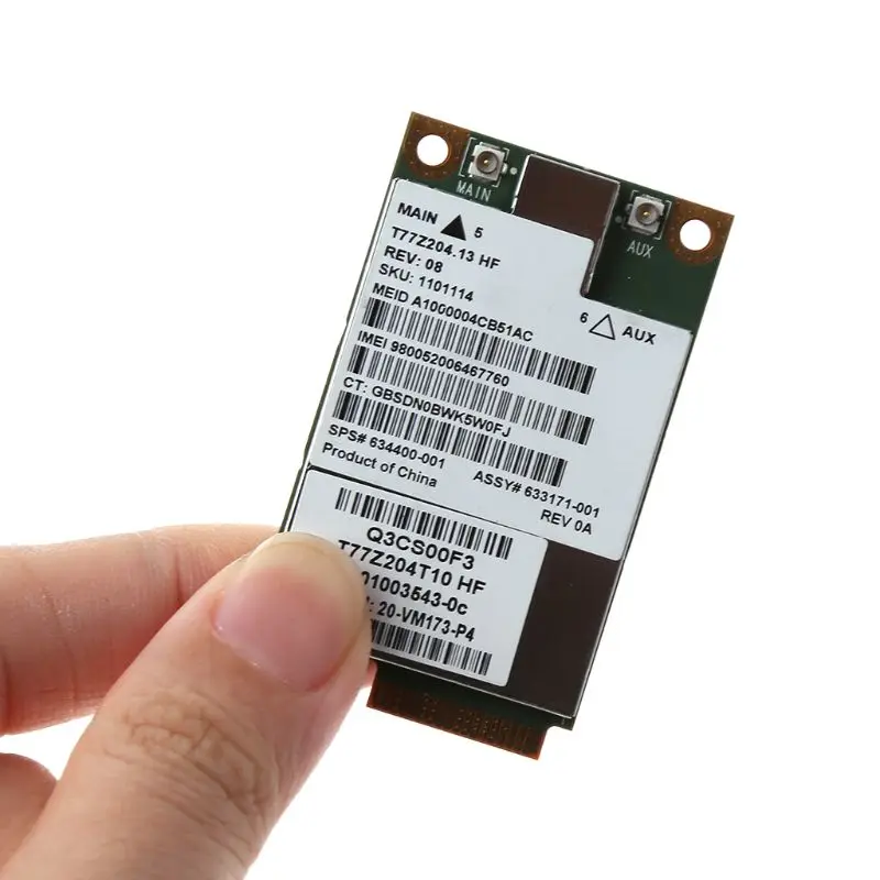 Беспроводной адаптер MC8355 SPS 634400 001 UN2430 Mini PCIE 3G HSDPA UMTS WWAN модуль карты для HP EliteBook 8470