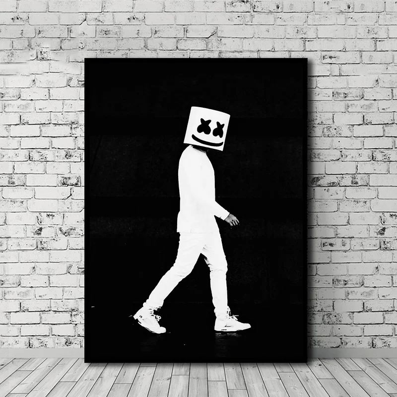 Marshmello постер DJ Movie Art Холст печать стены Искусство домашний Декор без рамки