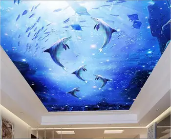 

3d room wallpaper custom mural non-woven wall sticker 3 d Dream sea star in the world ceiling mural photo wallpaper for walls 3d