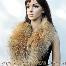 CX-A-17 зимний женский меховой воротник из натурального енота шарф оптом