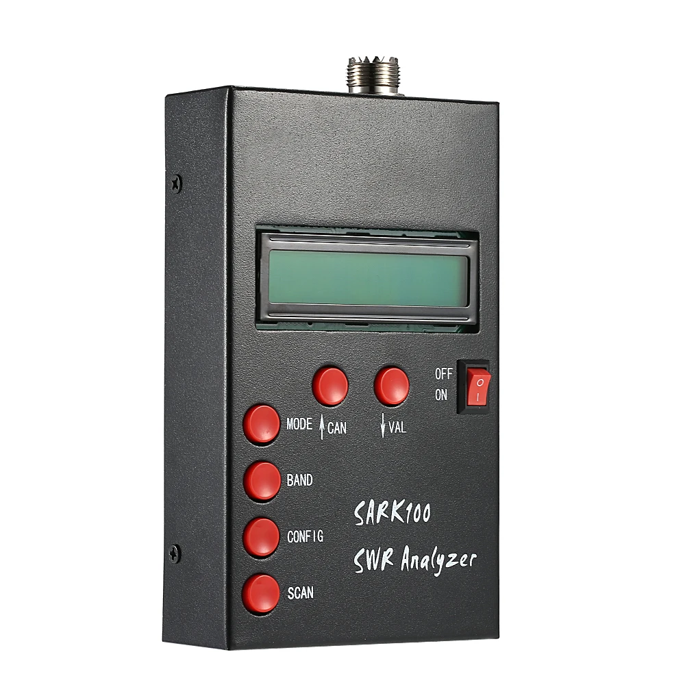 SARK100 1-60 МГц HF ANT КСВ антенный анализатор, измеритель стоящей волны, тестер для радиолюбителей, любителей измерения сопротивления емкости
