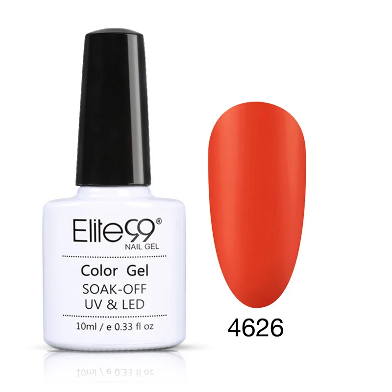 Elite99 базовый верхний слой УФ гель лак для ногтей 10 мл Прозрачный вымачивать праймер матовый Гель-лак для ногтей маникюр - Цвет: 4626