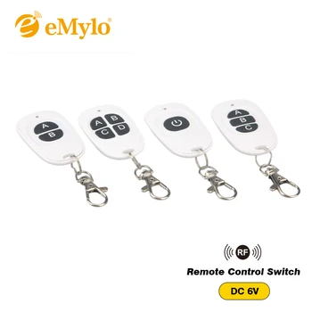 

eMylo 1CH 2CH 3CH 4CH RF Wireless Remote Control 1-4 Button Transmitter 433 MHz for Electric Garage Door Gate LED Light switch