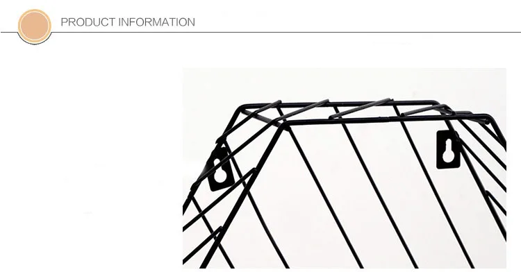 Нордическая металлическая сетка настенная полка для хранения товаров Удобная стойка для хранения держатель геометрический Шестигранный рисунок украшение стены