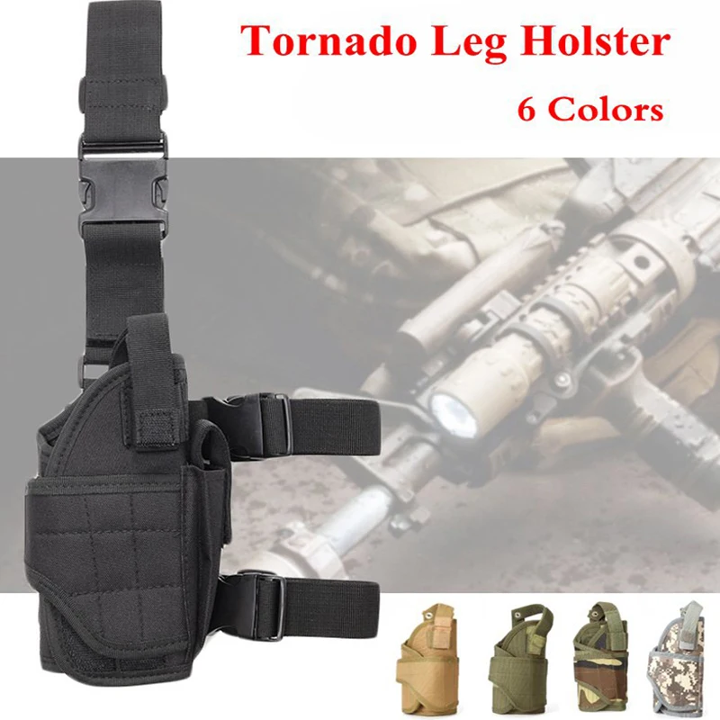 

Adjustable Nylon Holster Glock Gun Tactial Tornado Leg Holster Military Army Shooting Hunting Holster For Universal Gun