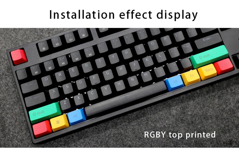 10 клавиш RGBY красочные keycap пустой/Топ/сбоку печатных PBT колпачки для USB механическая клавиатура DIY Замена