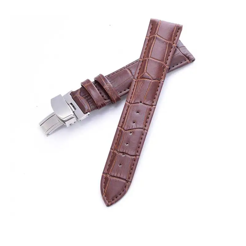 Strap 18mm 20mm 22mm 24mm soft leather watch strap crocodile strap for Tissot Seiko