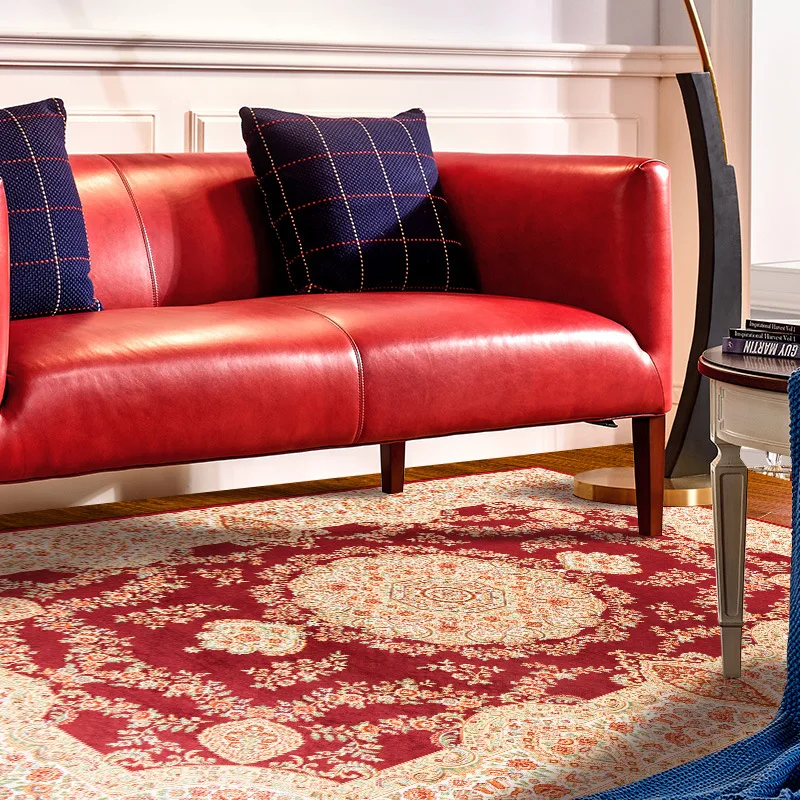 Роскошный Европейский плюшевый ковер, вилла, гостиная, диван, спальня, прикроватный, покрытый персидским ковриком, кухня, ванная комната, Противоскользящий коврик для дома