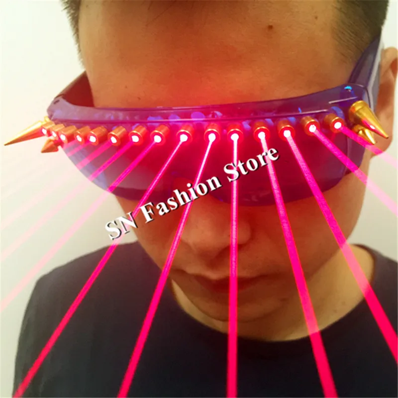 T92 Red light laser glasses ballrom dance laser costumes luminous light