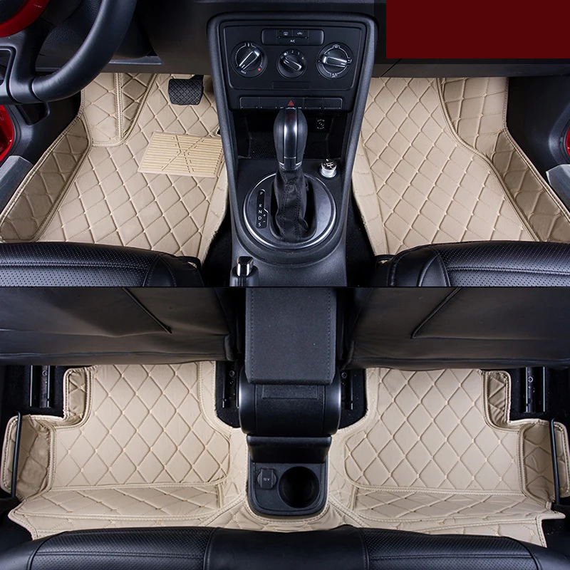 

lsrtw2017 luxury fiber leather car interior floor mat for volkswagen Type 1 beetle 2003-2020 2019 2018 2017 2016 2015 2014 2013