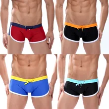 Swim Shorts Suits Sexy Summer Nylon Mens Manview with Europe-Size Beach M20-1 Fast-Dry