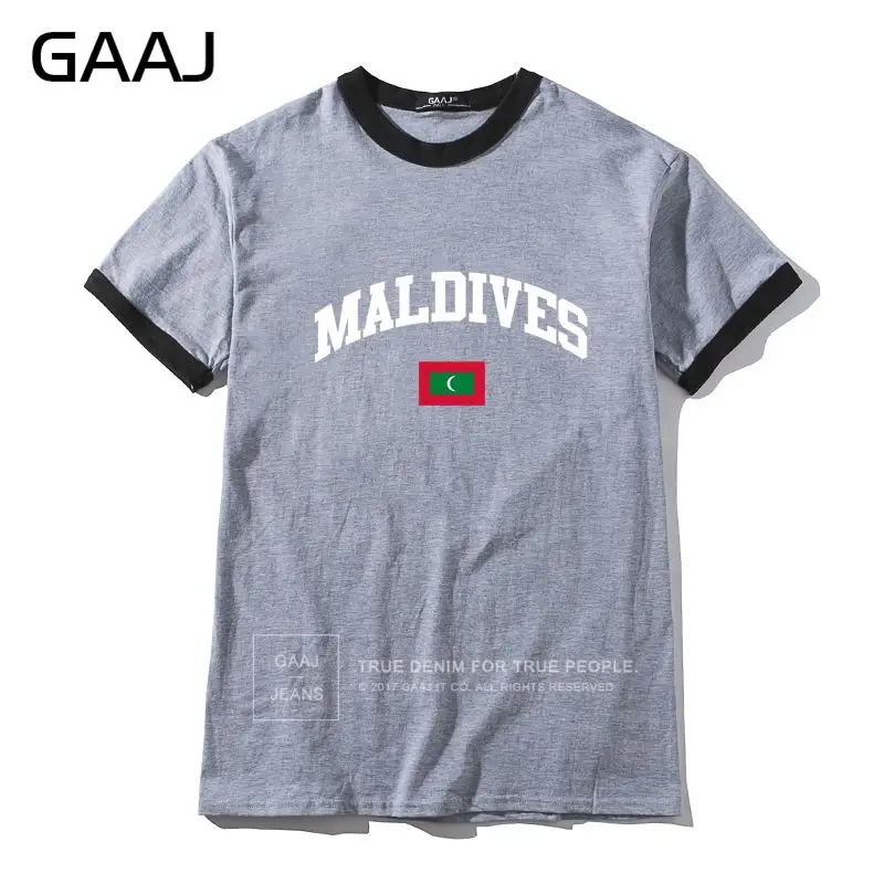GAAJ Maldives Flag Man& women Unisex Футболка Мужская s новая короткая и длинная футболка мужская печатная модная женская футболка с рукавом три четверти#7M374