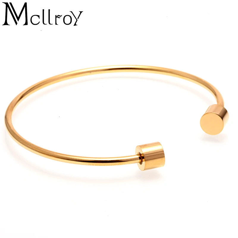 Mcllroy 316L браслеты из титановой стали мужские трендовые металлические чистого