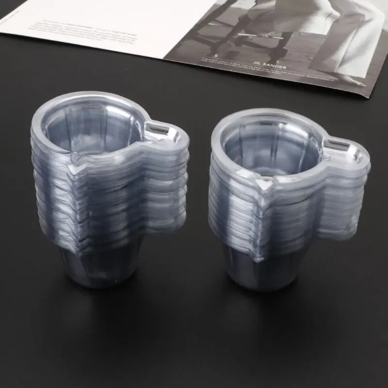 100 шт 40 мл пластиковые одноразовые чашки Диспенсер Для DIY Эпоксидной Создание украшений из каучука JUL3