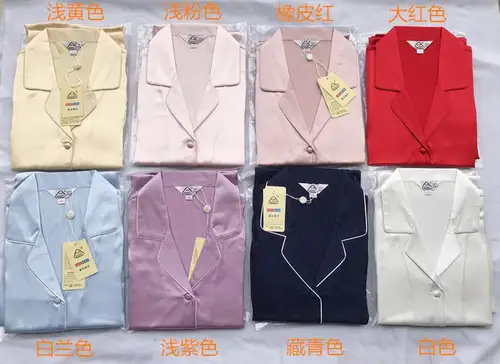 100% 퓨어 실크 여성용 클래식 잠옷 세트, 잠옷, M L XL YM007 3