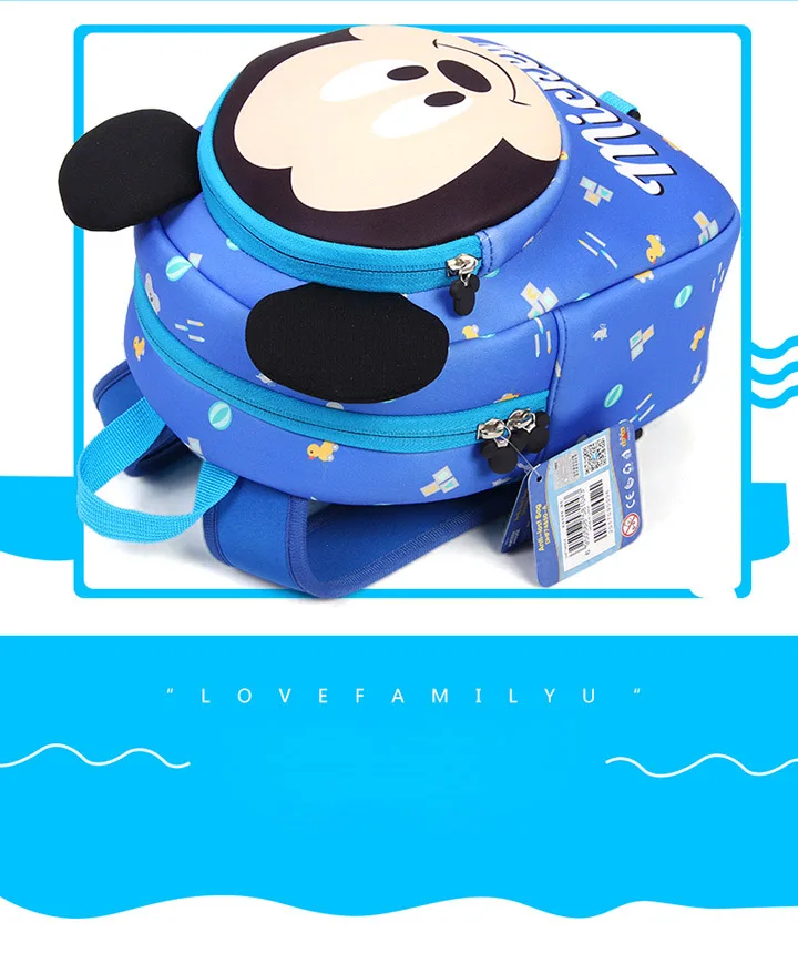 Cute Kid Toddler Schoo Bags Backpack Kindergarten Children Girls Boys mickeySchoolbag 3D Cartoon backpack children (4)