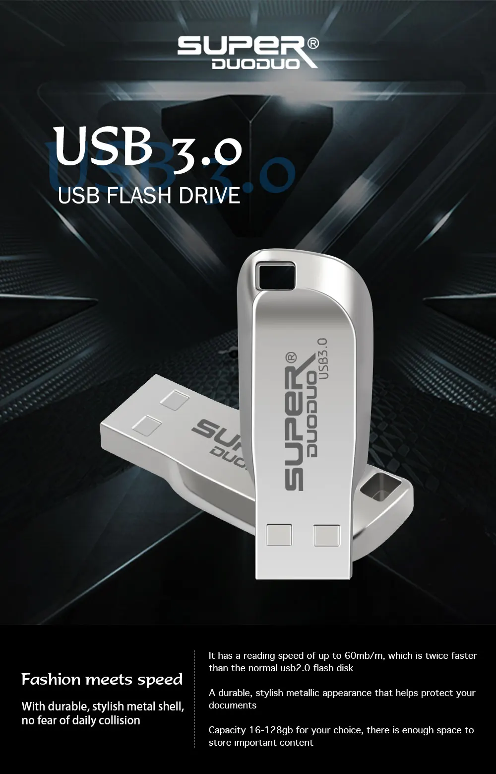 USB3.0 металлическая Флешка 64 Гб карта памяти 32 Гб usb флеш-накопитель 128 Гб 64 Гб 16 Гб супер мини usb флешка 3,0