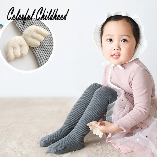 Baby Girls Stockings Pure Color Angle Wing Infant Newborn Panty hose