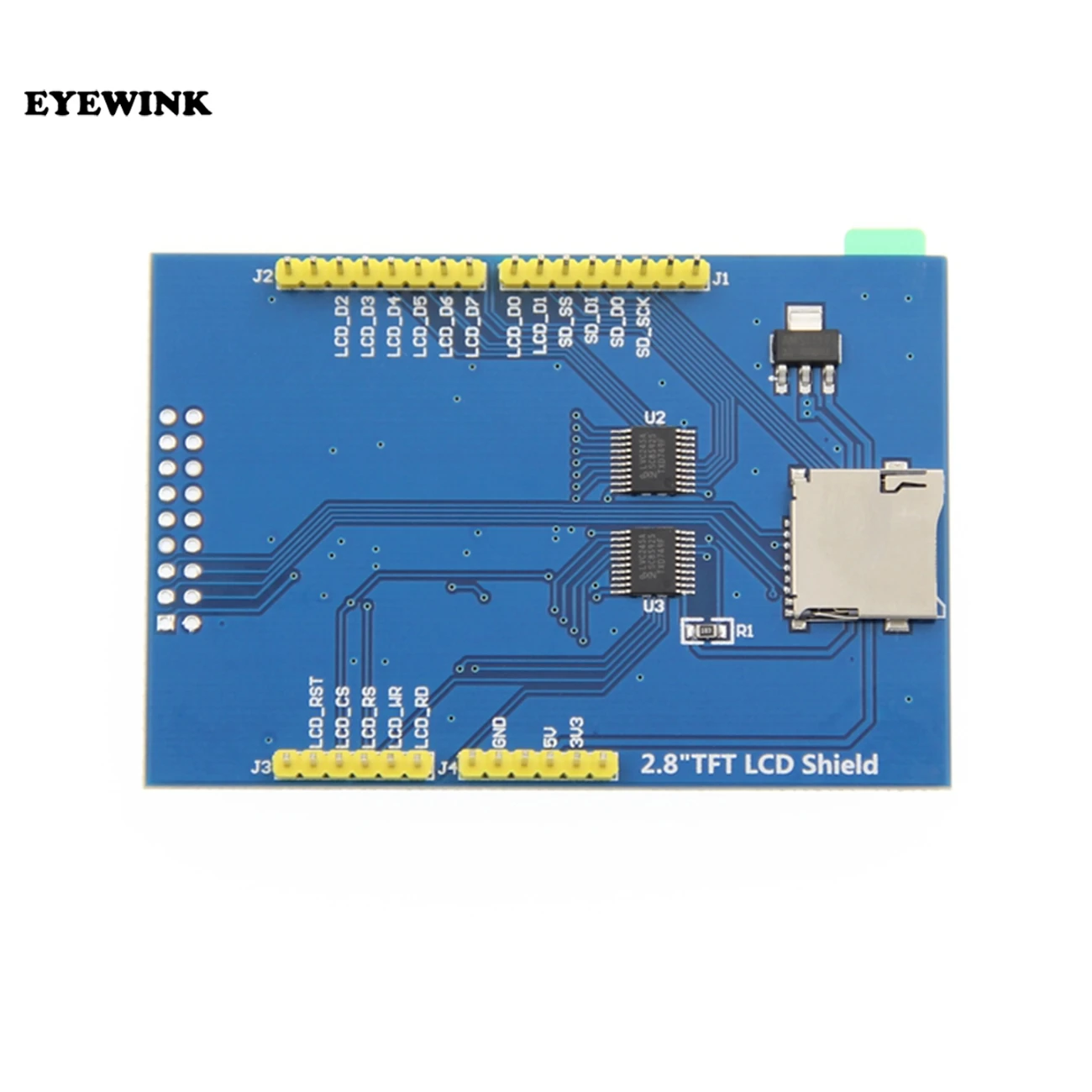 2,8 дюйма 3,3 В 300 мА TFT lcd Щит сенсорный дисплей модуль для Arduino UNO с резистивной сенсорной панелью DIY Kit