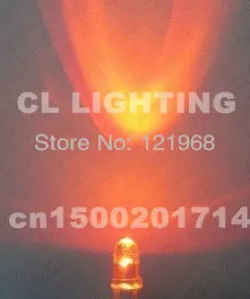 

High quality Round led 5mm orange DIP LED 600-610nm 2.0-2.5V water clear LED(Free shipping)