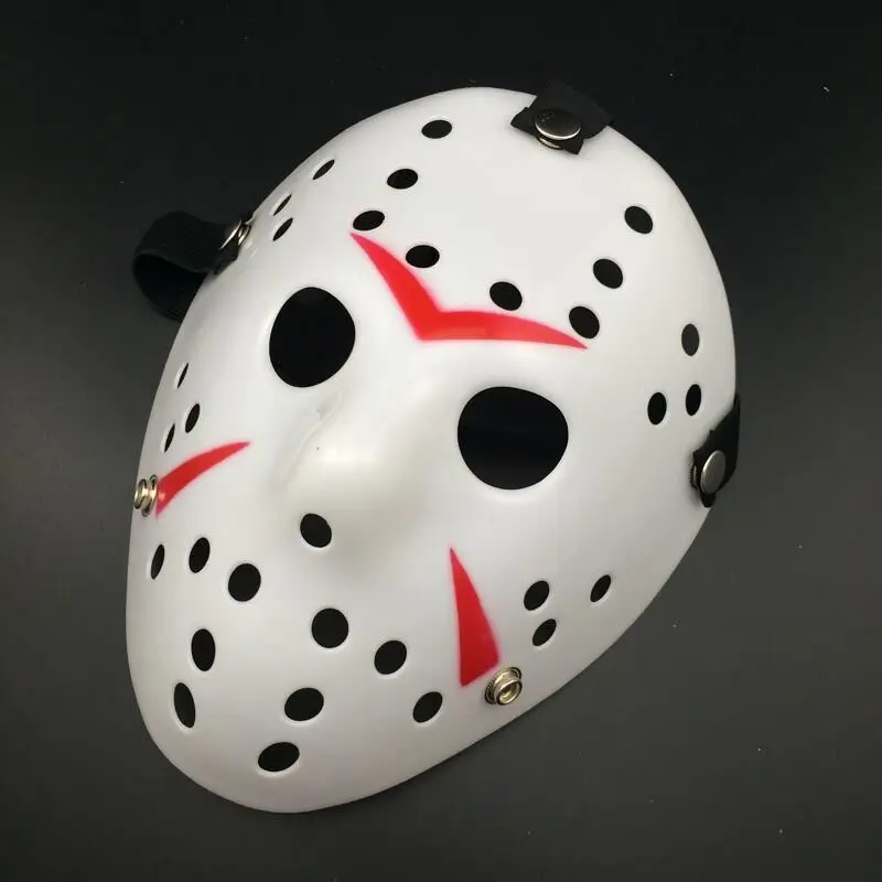Мода ужасный Джейсон воорхес Пятница 13-й фильм ужасов хоккейная страшная маска на Хеллоуин маска - Цвет: Белый