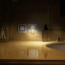 2 Pieces LED Night Light Bedside Lamp Wall Lamp EU/US Plug AC 110-240V Home Decoration Lamp For Children Baby Bedroom dp 0 2w light control bedside wall night lamp green white 2 flat pin plug 90 240v
