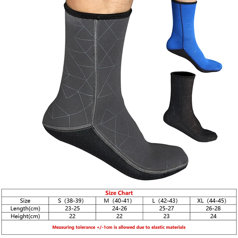 SLINX Анти-Царапины мужские и женские носки для дайвинга пляжная обувь высокие эластичные гидрокостюм Нескользящие теплые Подводные носки