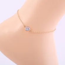 Fashion Beach Foot Chain Ankle Bracelets for Women Fashion Zircon Rose Gold Exquisite Pendant Anklet Jewelry Fashion Beach Foot Chain Ankle Bracelets for Women Fashion Zircon Rose Gold Exquisite Pendant Anklet Jewelry