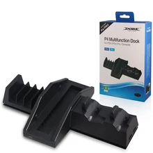 PS4 Pro Vertical многофункциональный двойной зарядная станция с охлаждающая подставка Док-станция