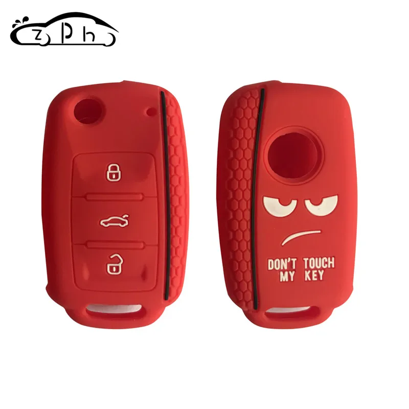 Dont Touch My Key силиконовый дистанционный колпачок для VW Caddy Golf Jetta Polo Passat Scirocco Tiguan для Skoda Octavia Seat