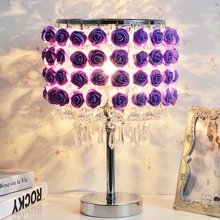 Современная хрустальная декоративная настольная лампа Европейская мода Креативные Свадебные подарки креативная хрустальная лампа