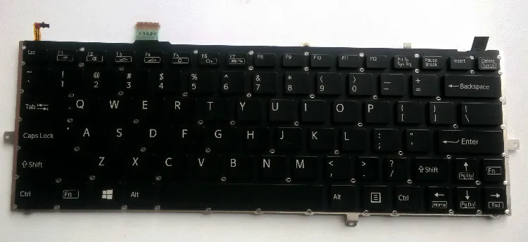 Новый для sony vaio svd13211sa svd13211sf svd13211sg svd13211sn английский сша ноутбук клавиатура с подсветкой черный