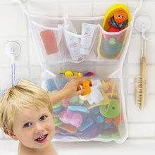 Bolsa de malla de juguete para bebé, organizador de muñecas para bañera, juguete de baño con ventosa, Red de juguete para bebé, juguete para bañera, bolsa de juego para niños