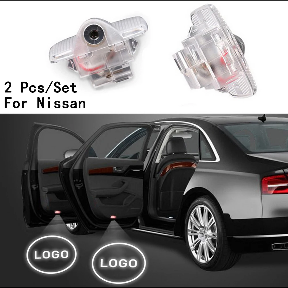 

2Pcs/Set Ghost Shadow Projetor Lens Include With Logo Only For Nissan/ Murano/Sylphy/oldTEANA/GT-R LED Courtesy