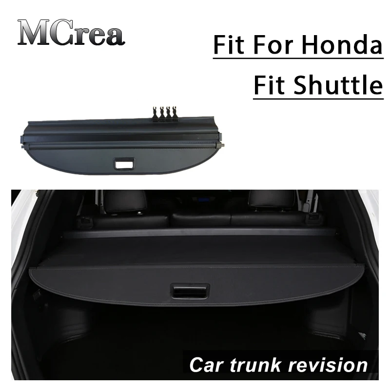 

MCrea 1Set Car Styling Rear Trunk Parcel Shelf Security Liner Blind Cover Cargo Shield For Honda Fit Shuttle Auto Accessories