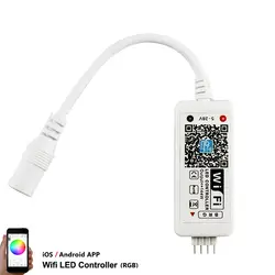 DC 5V 12V 24V Мини WiFi светодиодный RGB/RGBW контроллер iOS Android APP 24Key ИК пульт дистанционного управления для 3528 5050 led полосы с 4/5 Pin