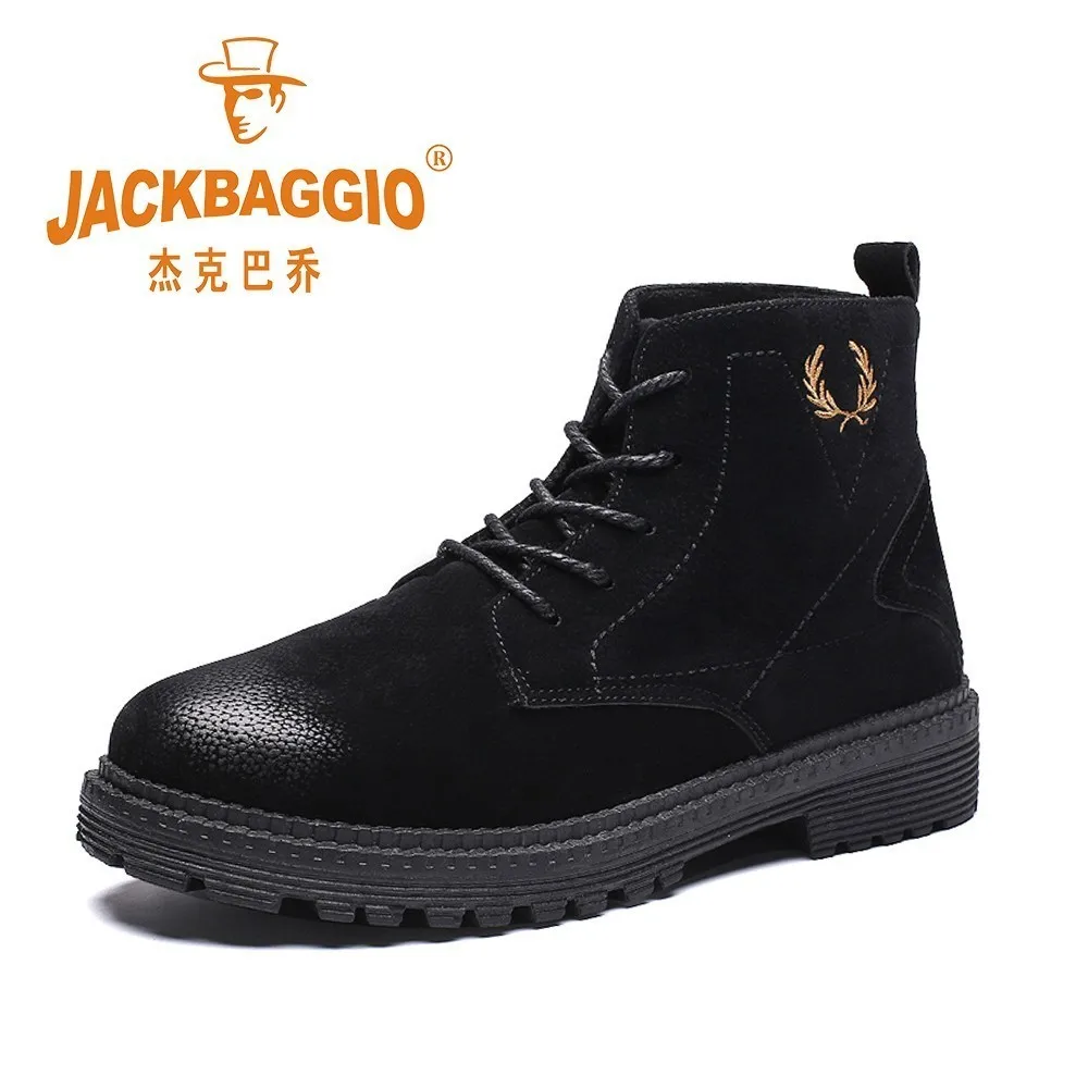 

Brand Flash Sale Winter Leather Men Boots, Fashion Black Men's Rubber Work Shoes, Warm Non-slip Snow Shoes, 39-44 Size. 3 Colors
