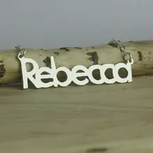 Wholesale Custom Beatles Name Necklace Personalized Silver Nameplate Jewelry Special Style BFF Gift