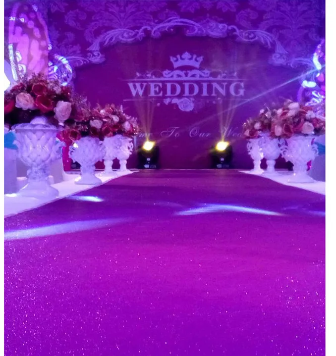 

20 meter 140cm Wide Wedding Glitter Sparkle Carpet T Stage Party Rug Aisle Runner Synthetic Non-slip