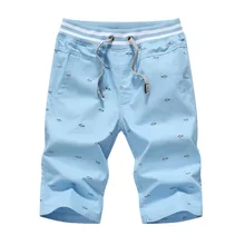 Лидер продаж, модные мужские повседневные шорты с принтом рыбы, шорты для фитнеса с эластичной резинкой на талии, домашние 4 цвета, M-4XL AYG242