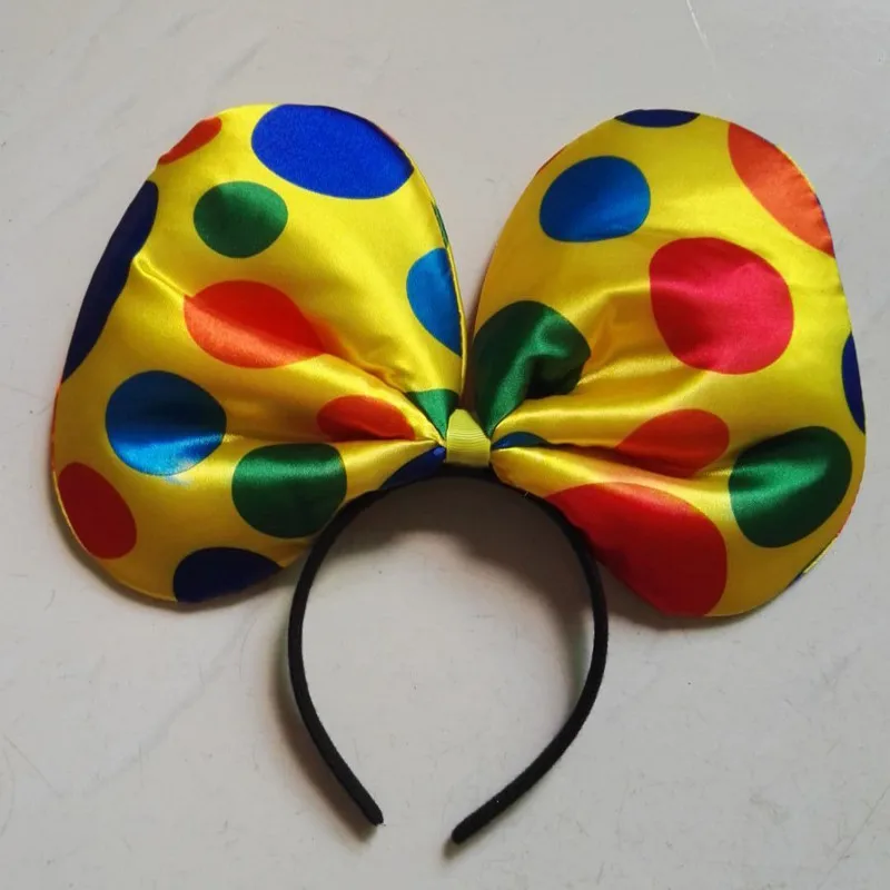 

Dots Hairband Clown Circus Polka Dot Bow Headband Girls Boys Birthday Party Children Kid Costume Minnie Mickey Christmas Crafts