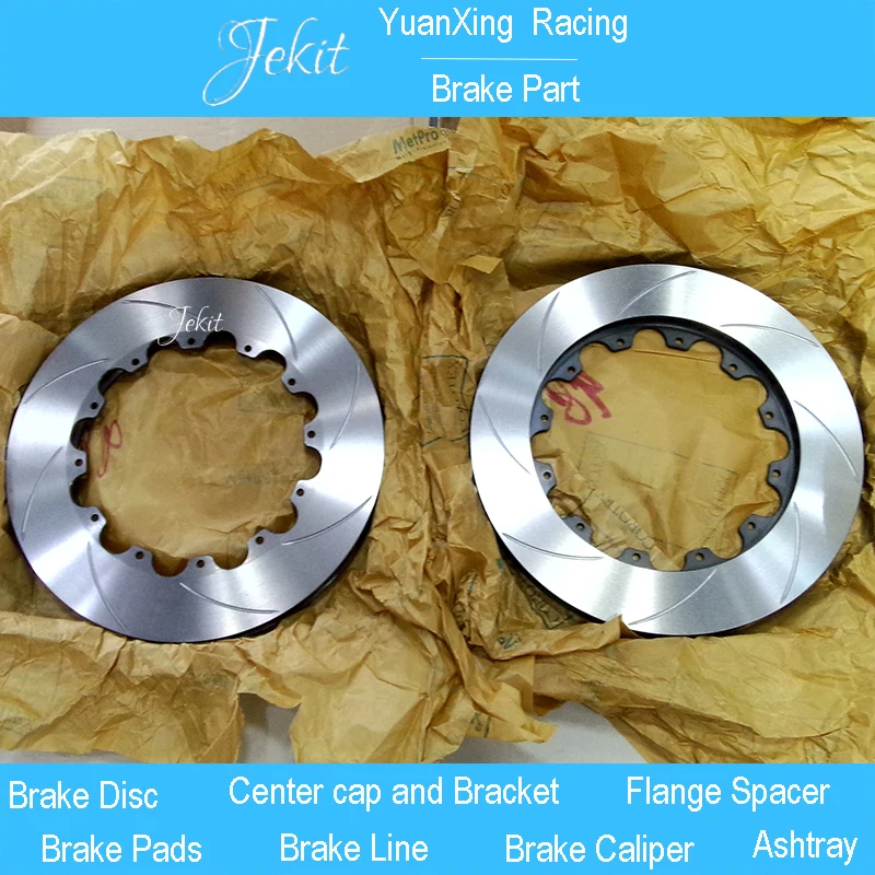 

Jekit rotors disc 330*28mm with center caps for MAGOTAN B7 year 2014 for JK9200 red brake full set